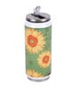 Stainless Steel Sipper Water  Bottle With Green & Sunflower Print