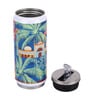 Stainless Steel Sipper Water  Bottle With Navy Blue & House Print