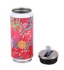 Stainless Steel Sipper Water  Bottle With Red Floral Print