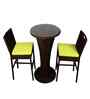 Colac Wicker Table And Chair Set ( With 2 Chairs ) In Brown Finish