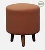 Colby Fabric Seating Stool In Mocha Mousse Colour 