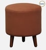 Colby Fabric Seating Stool In Mocha Mousse Colour 