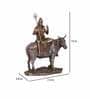 Cold Cast Bronze 10 Inch God Shiva Sitting On Nandi Idol