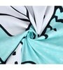 Sky Blue Characters  250 TC Microfiber King Sized Kids Double Bedsheet with 2 Pillow Covers