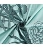 Blue Floral 250 TC Microfiber King Sized Double Bedsheet with 2 Pillow Covers
