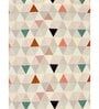 Multicolor Geometric 200 TC Microfiber King Sized Double Bedsheet with 2 Pillow Covers