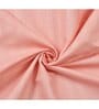 Peach Geometric 250 TC Microfiber Super King Sized Double Bedsheet with 2 Pillow Covers