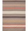 Multicolor Geometric 250 TC Microfiber King Size Double Bedsheet Fitted Microfiber With 2 Matching Pillow Covers