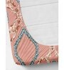 Pink Abstract 250 TC Microfiber King Size Double Bedsheet Fitted Microfiber With 2 Matching Pillow Covers