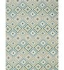 Green Geometric 250 TC Microfiber King Size Double Bedsheet Fitted Microfiber With 2 Matching Pillow Covers