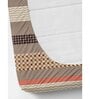 Multicolor Geometric 250 TC Microfiber King Size Double Bedsheet Fitted Microfiber With 2 Matching Pillow Covers