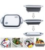Collapsible Grey & White Plastic Chopping Board