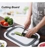 Collapsible Grey & White Plastic Chopping Board