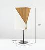 Collection name : Reed Off White Banana Rope & Poplin Fabric Handmade Table Lamp