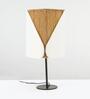 Collection name : Reed Off White Banana Rope & Poplin Fabric Handmade Table Lamp