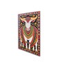 Indian Cow Wall Painting Set of 3 Black Frame