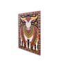 Indian Cow Wall Painting Set of 3 Stretch Canvas Frame