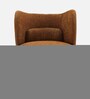 Collin Boucle Fabric Lounge Chair In Brown Colour