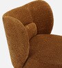 Collin Boucle Fabric Lounge Chair In Brown Colour