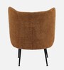 Collin Boucle Fabric Lounge Chair In Brown Colour