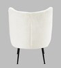 Collin Boucle Fabric Lounge Chair In Warm White Colour