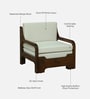Colmar Dove Off Whitel Fabric Pull Out Sofa Cum Bed In Tubbaq Finish