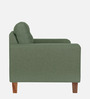 Cologne Fabric 1 Seater Sofa in Green Colour