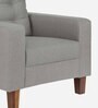 Cologne Fabric 1 Seater Sofa in Grey Colour