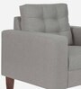 Cologne Fabric 1 Seater Sofa in Grey Colour