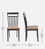 Colombia Dining Chair in Wenge Finish Set of 2