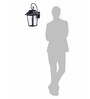 Colonial Black Outdoor Wall Lantern with Tapered Hut Design