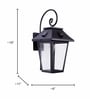 Colonial Black Outdoor Wall Lantern with Tapered Hut Design