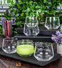 Slender Glass Whiskey Glasses (Set of 6)