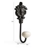 Color Palette Cast Iron Black Metal Finish Hooks
