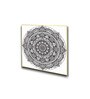Circular Canvas Art Set Printed Wall Painting Set of 4 Gold Frame