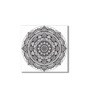 Circular Canvas Art Set Printed Wall Painting Set of 4 Stretch Canvas Frame
