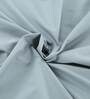 Blue Solid 200 TC Cotton 1 Double King Size Bedsheet with 2 Pillow Covers