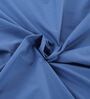 Blue Solid 200 TC Cotton 1 Double King Size Bedsheet with 2 Pillow Covers