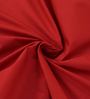 Red Solid 200 TC Cotton 1 Double King Size Bedsheet with 2 Pillow Covers