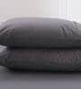Grey Solid 200 TC Cotton King Sized Bed Sheets with 2 Pillow Covers