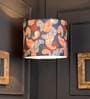 Colorful Ambee Round Multicolor Fabric Single Hanging Light