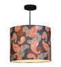 Colorful Ambee Round Multicolor Fabric Single Hanging Light