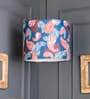 Colorful Ambee Round Multicolor Fabric Single Hanging Light