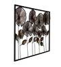 Wrought Iron Framed Leaf Wall Art In Multicolor