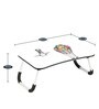 Colorful Portable Table in White Finish