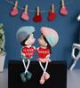 Girl & Boy Sweet I Love You Multicolour Kissing Figurine