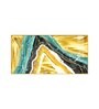 Colorful Marble Finish Glass Finish Horizontal Wall Art