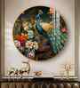 Colorful Peacock Acrylic Round Wall Art