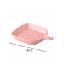 Colorful Pink Ceramic Grill Baking Tray