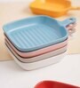 Colorful Pink Ceramic Grill Baking Tray